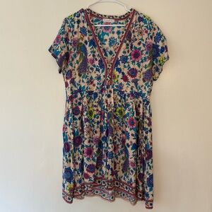 Bohemian Floral Mini Dress